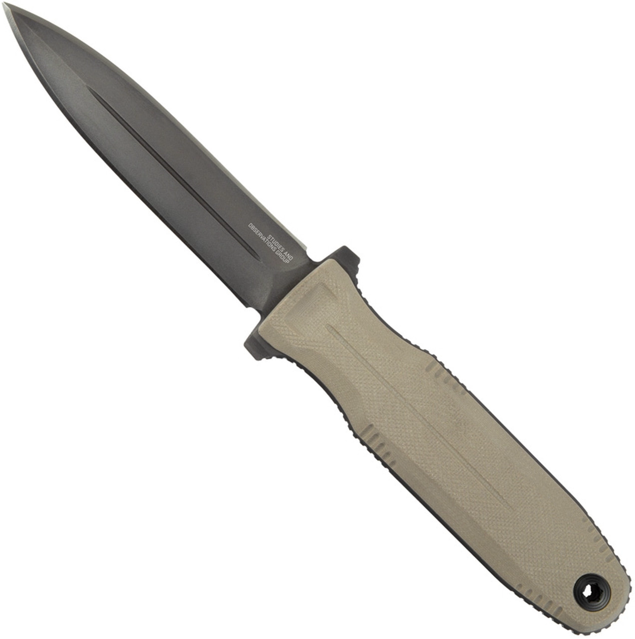 product image for SOG Pentagon FX Fixed Blade Knife Dark Earth G10 Handle S35VN Black Blade 17-61-02-57
