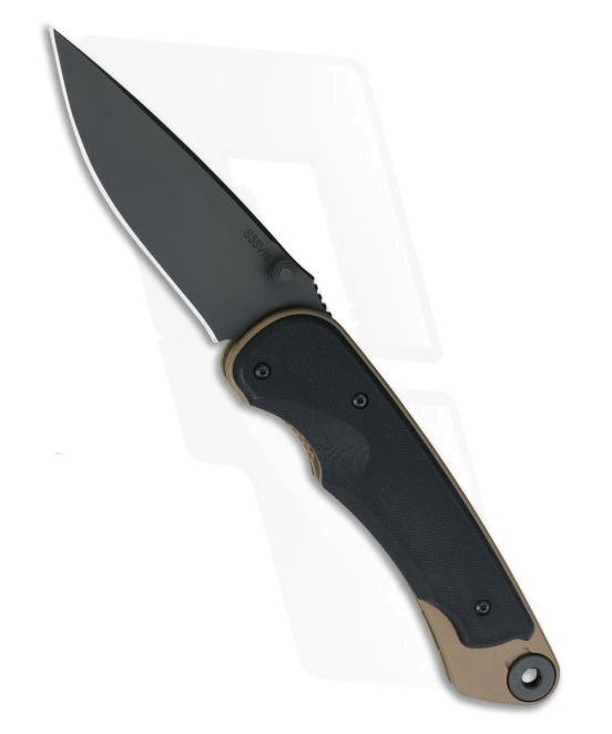 Spartan Blades Akribis Folding Knife FDE Handle Black G10