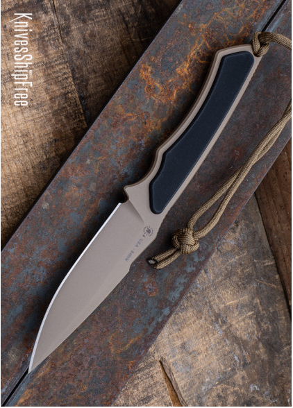 product image for Spartan Blades Phrike Black G10 S45VN Fixed Blade Knife with Flat Dark Earth PVD Finish