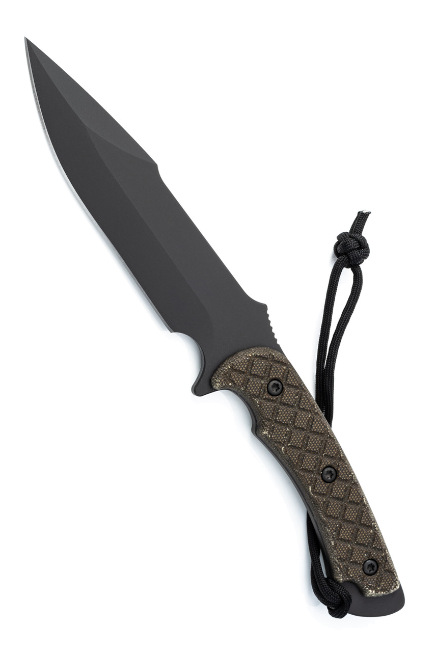 Spartan Blades Horkos Combat Knife Black Blade Green Handle product image