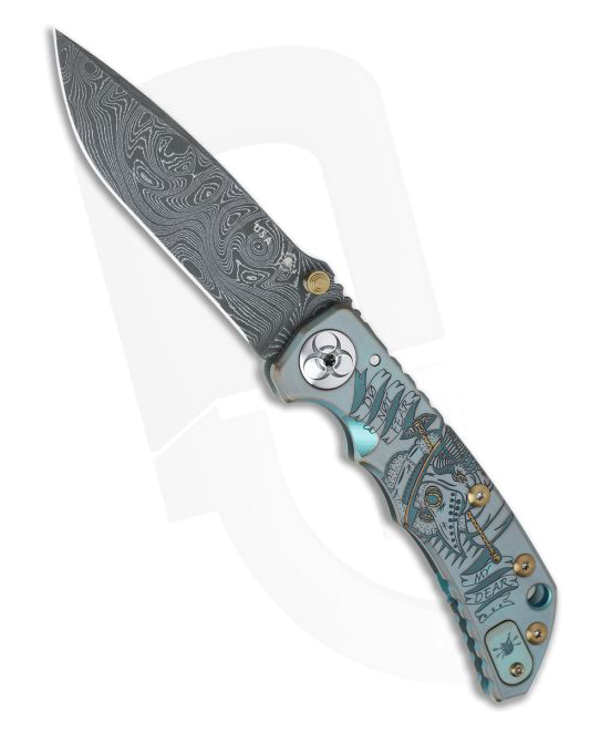 product image for Spartan Harsey Folder Special Edition Plague Doctor Nichols Damascus Folder 040