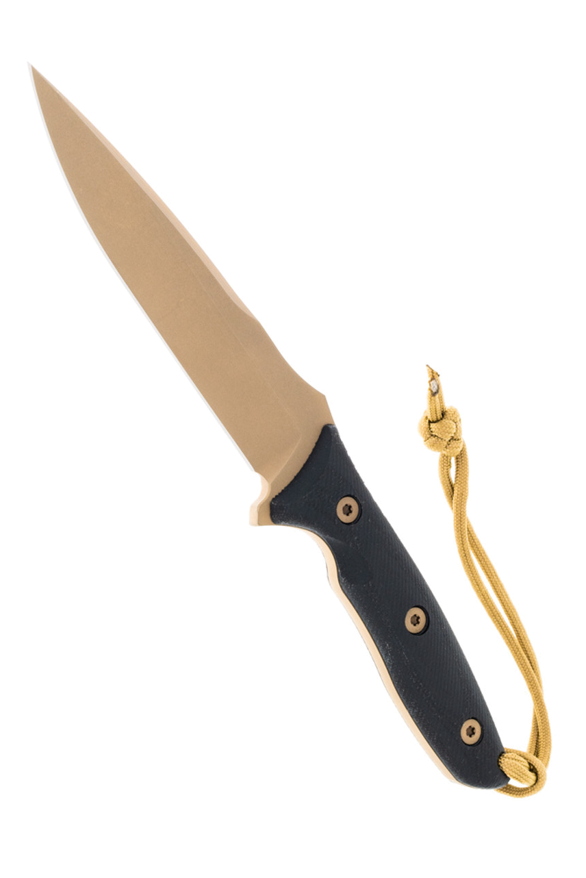 product image for Spartan Moros Black Micarta Spear Point Blade Tan Kydex Sheath