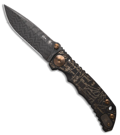 product image for Spartan Blades Harsey Knife Special Edition Black Di Vinci Ti 3 9 Damascus