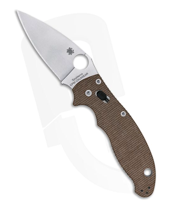 Spyderco Manix 2 Brown Micarta CPM CRU-WEAR Ball Bearing Lock Knife product image