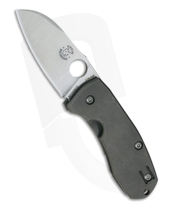 Spyderco Techno 2 Slysz Titanium Frame Lock Tom Krein Regrind product image