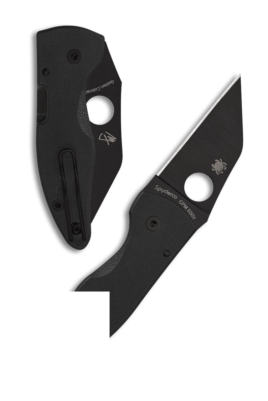 product image for Spyderco Microjimbo Knife Black G 10 2 45 Black C 264 GPBK