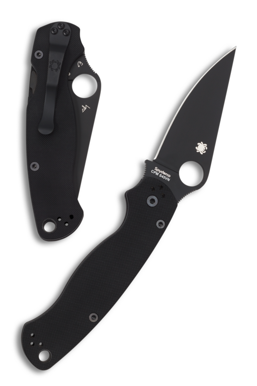 product image for Spyderco Paramilitary 2 Compression Lock Knife G 10 3 4 Black C 81 GPBK 2