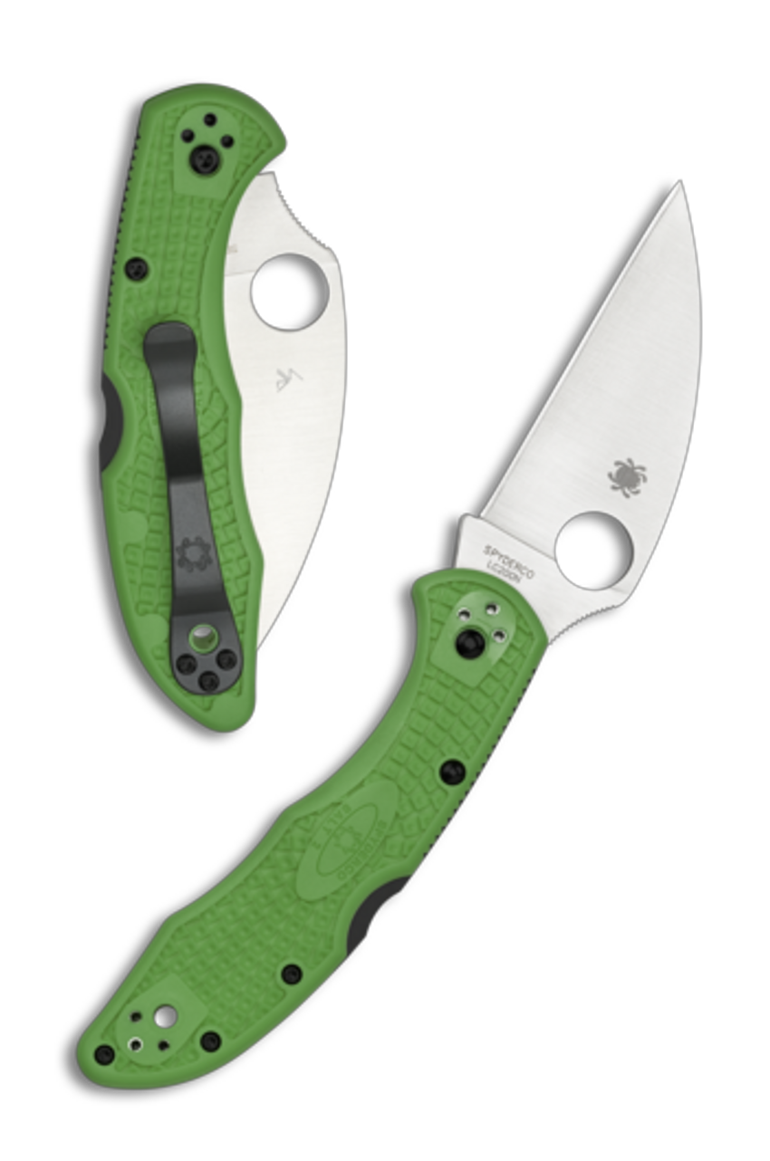 product image for Spyderco Salt 2 Green FRN LC200N Wharncliffe Knife C88FPWCGR2