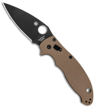 Spyderco Manix 2 Earth Brown G-10 Black M390 Steel C101GPBNBK2 Folding Knife product image