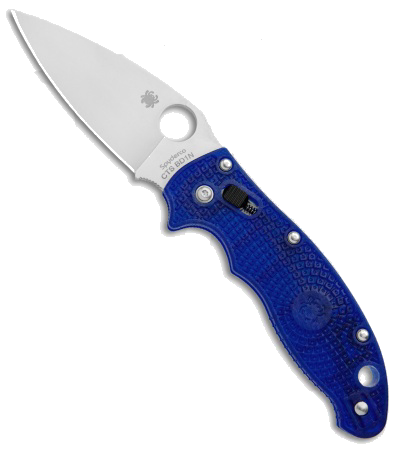 Spyderco Manix 2 Lightweight Translucent Dusk Blue CTS-BD1N Steel Blade Knife product image