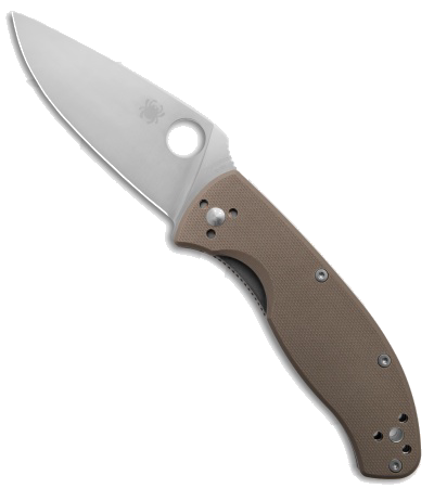 Spyderco Tenacious C122GBNM4P Brown G-10 Handle M4 Steel Blade Knife product image