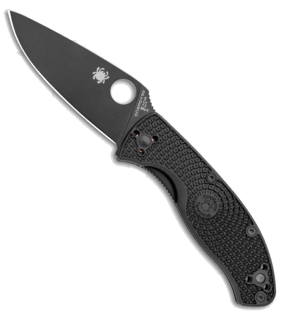 Spyderco Tenacious Lightweight Black FRN Folding Knife C122PBBK product image