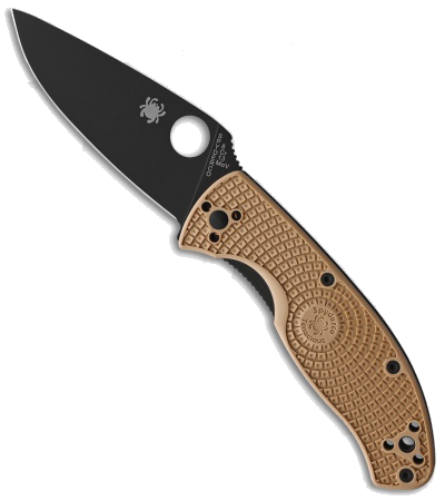 Spyderco Tenacious Lightweight Tan FRN Folding Knife