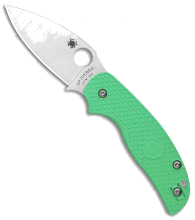 Spyderco Sage 5 Lightweight Compression Lock Mint Green FRN Satin M4 BHQ Exclusive Knife