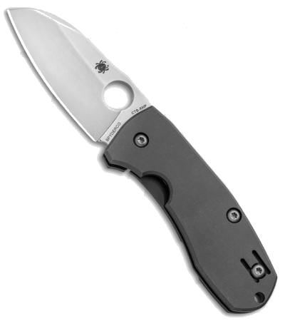 product image for Spyderco Techno 2 Titanium Sheepsfoot C158TIP2