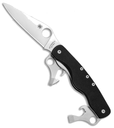 Spyderco ClipiTool Standard Black G-10 Handle 8Cr13MoV C208GP Multi-Tool Knife product image