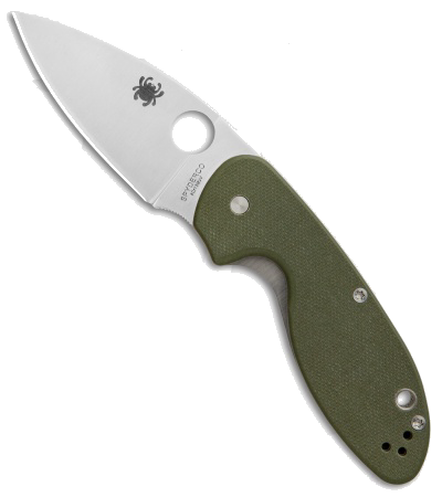 Spyderco Efficient C216GPGR Green G-10 Handle Plain Edge Knife