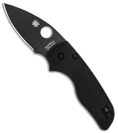 Spyderco Lil' Native Black G-10 Compression Lock Knife C230GPBBK