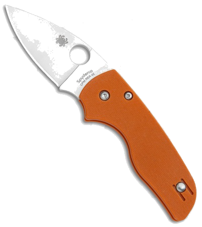 Spyderco Lil Native Compression Lock Knife Orange G 10 2 5 Satin C 230 GPBORE
