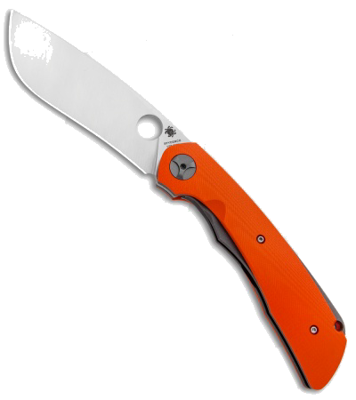Spyderco Subvert Liner Lock Knife Orange G 10 4 14 Satin C 239 GPOR