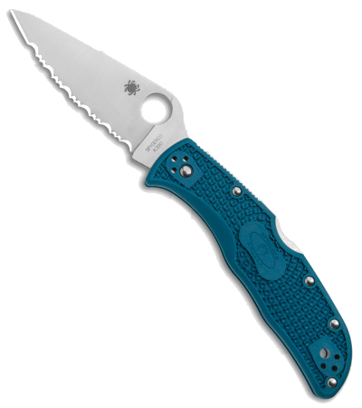 Spyderco Endela Lightweight Blue FRN C243FSK390 Lockback Knife product image