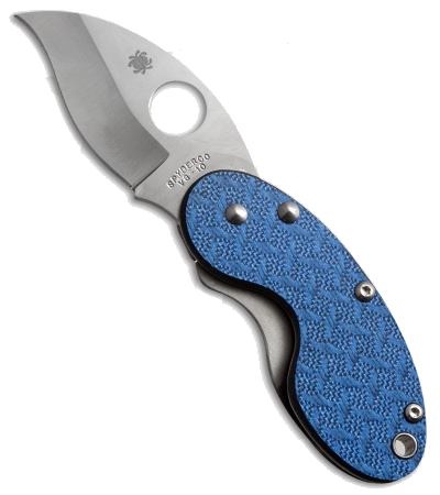Spyderco Cricket Blue Nishijin VG-10 Steel Frame Lock Knife C29GFBLP product image