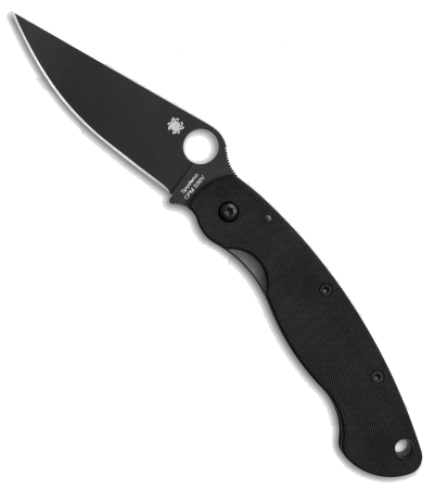 Spyderco Military C36GPBK Black G-10 Handle CPM-S30V Black Blade Knife product image