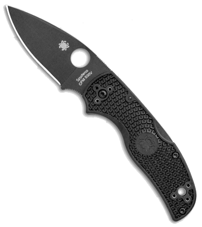 Spyderco Native 5 Lightweight Black FRN Lockback Knife C41PBBK5