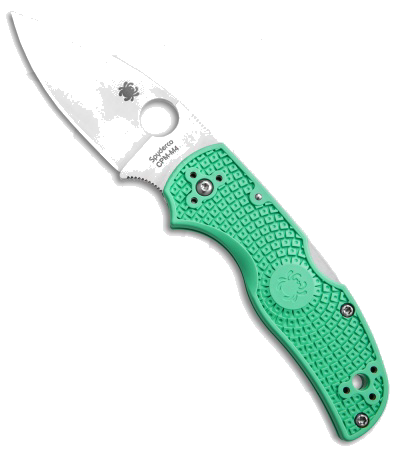 Spyderco Native 5 Lightweight Mint Green FRN M4 Steel Blade Knife product image