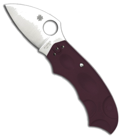 Spyderco Meerkat Burgundy FRN VG-10 Plain Edge C64JPBRG product image