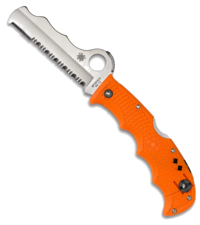 Spyderco Assist Orange FRN VG-10 Blunt-Tipped Blade Knife C79PSOR