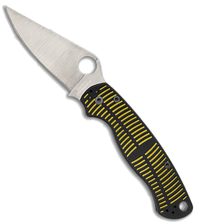 Spyderco Paramilitary 2 Magna Cut Salt Knife Yellow Black G 10 3 45 Satin product image