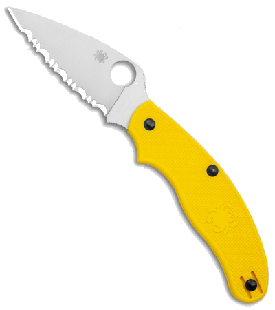 Spyderco UK Pen Knife Salt Yellow FRN C94SYL product image