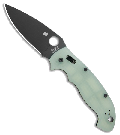 Spyderco Manix 2 XL Black Blade Natural G-10 C95GM4PBK2 Knife