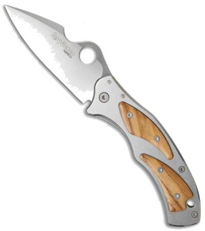 Spyderco Volpe Frame Lock Knife Stainless Steel Olivewood 3 4 Satin C 99 P