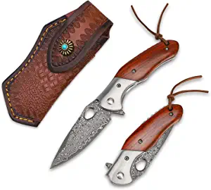 product image for STANBIK Damascus Steel Folding Knife