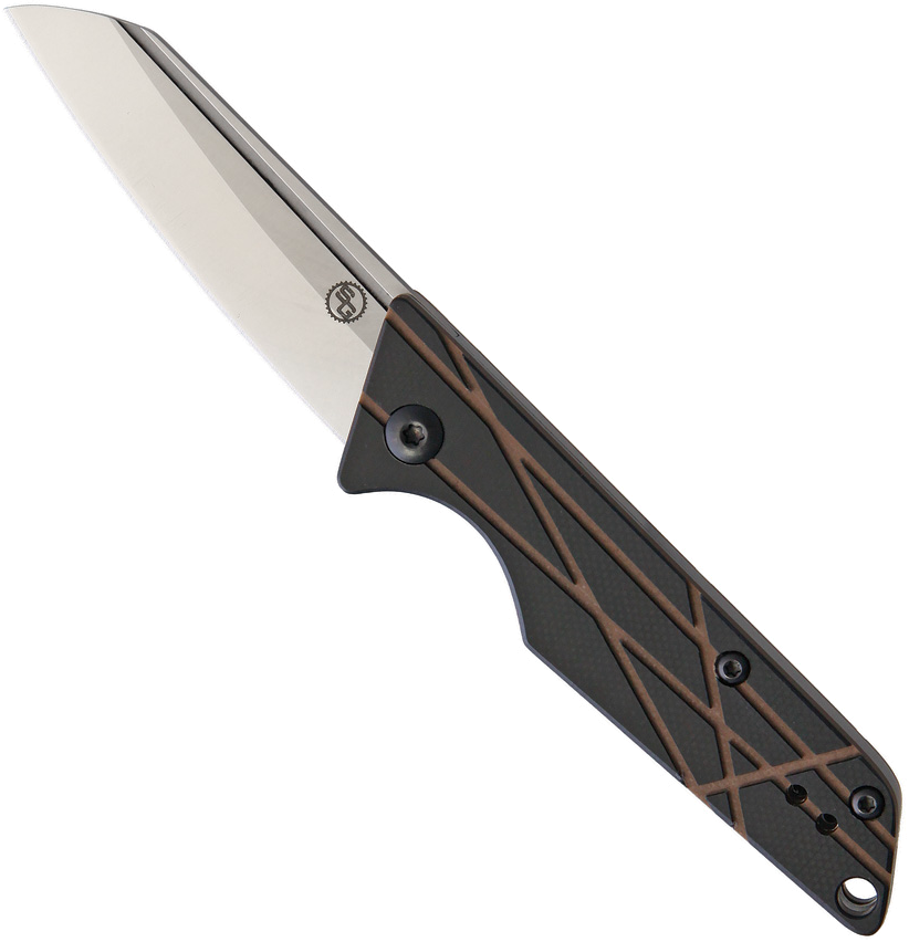 product image for Stat Gear Ledge Slip Joint Black and Brown G10 Handle D2 Tool Steel Blade