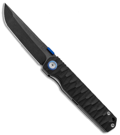 product image for Stedemon Knife Company ZKC-C03 Shy IV Black G-10 Tanto Liner Lock Knife Black 3.8" Blade