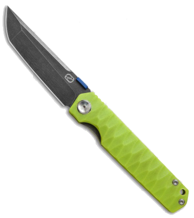 product image for Stedemon ZKC-C03 Shy IV Tanto Black 440C Blade Lime Green G-10 Handle Knife