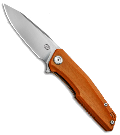 product image for Stedemon Knife Company ZKC C02 Orange G-10 440C Satin Finish Clip Point Blade