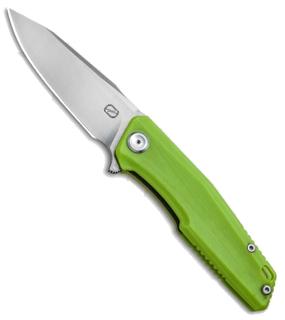 product image for Stedemon Knife Company ZKC C02 Green G-10 Liner Lock Knife 3.75" Satin