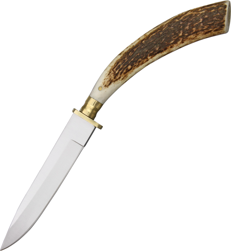 product image for Steel-Stag Stag Hunter 9 3/4" Stainless Blade with Brown Leather Sheath
