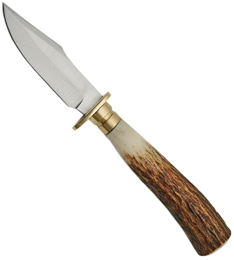 product image for Steel-Stag Mini Hunter Stag Bone Handle Brown Leather Sheath