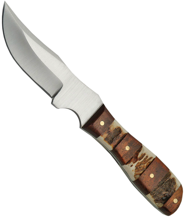 product image for Steel-Stag Mini Skinner Brown Bone and Wood Handle 3.25" Blade