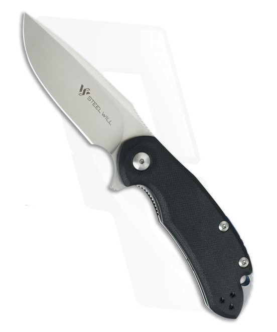 product image for Steel Will Cutjack Mini M 390 Flipper Black G 10 Liner Lock C 22 M 2 BK