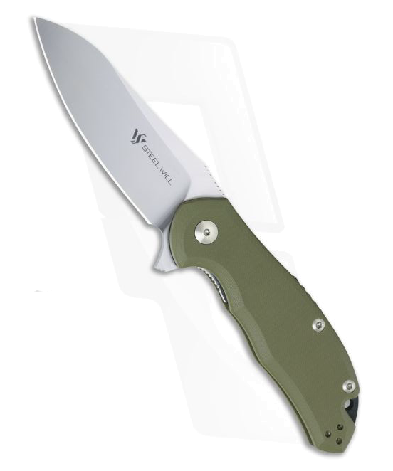 product image for Steel Will Modus M 390 Flipper OD Green G 10 F 25 32
