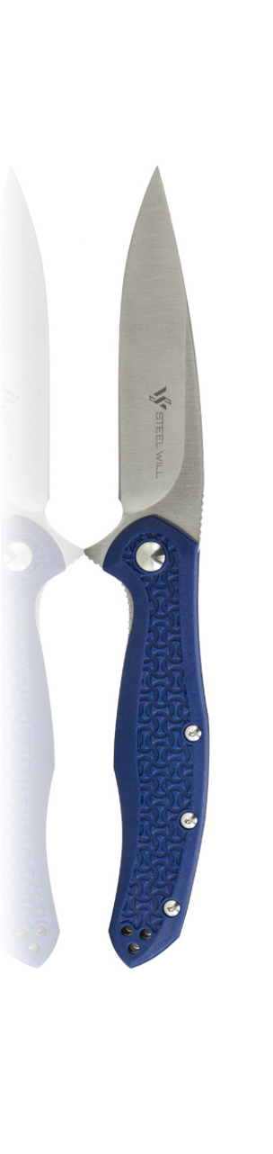 product image for Steel Will Intrigue F45-16 Blue Liner Lock Knife