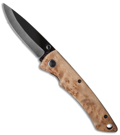 product image for Stone River Gear Black Ceramic Liner Lock Knife with Desert Ironwood Handle SRG2BMD