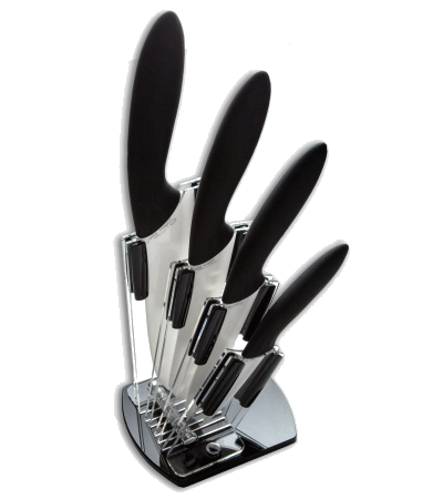 product image for Stone River Gear Ceramic Kitchen Knife Set SRG43CKWH