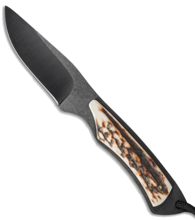 product image for Stone River Gear Black Ceramic Caping Knife with Stag Horn Handle SRG65SCB
